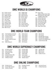 DMC WORLD CHAMPIONS SLIPMATS (PAIR)