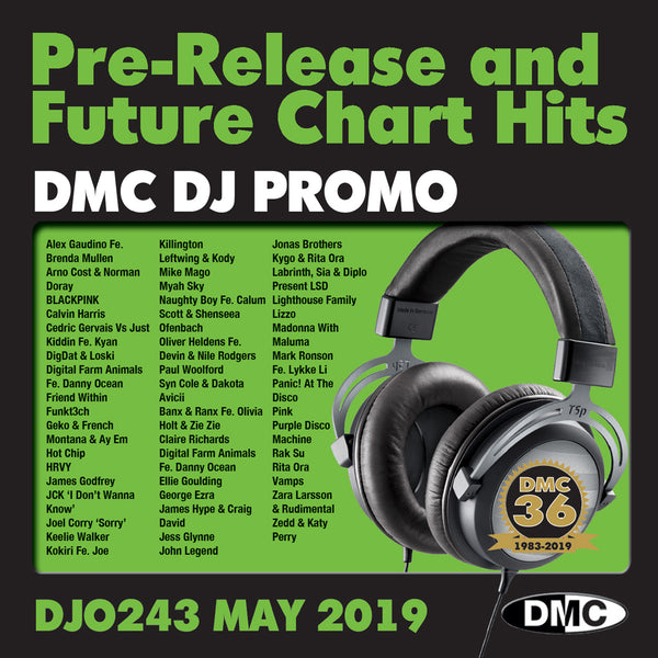 DMC DJ PROMO 243  - PRE RELEASE AND FUTURE CHART HITS - Release May 2019