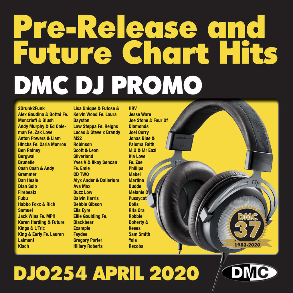 DMC DJ PROMO 254   -   PRE RELEASE AND FUTURE CHART HITS (2 x cd) - April 2020