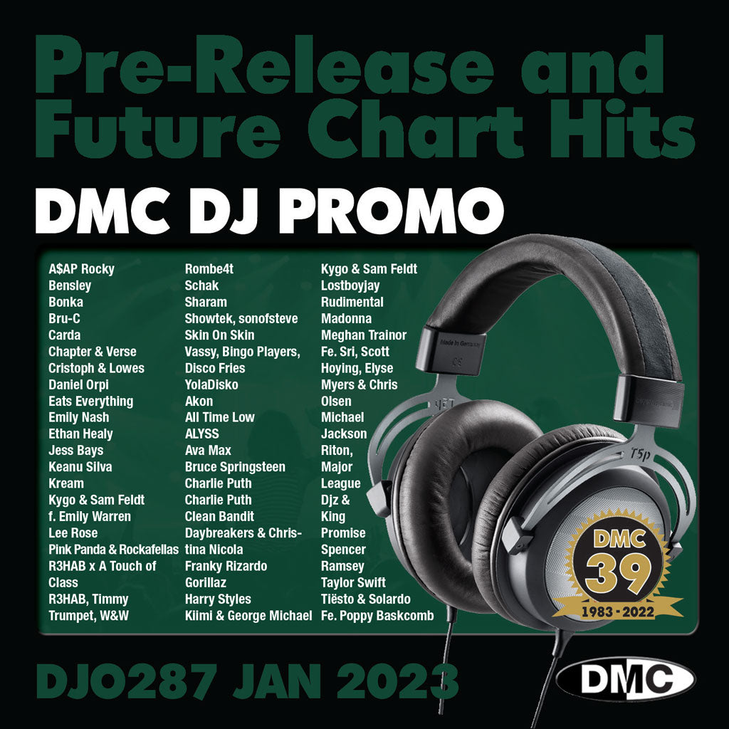 DMC DJ PROMO 287  (2 x CD) - out now January 2023 new release