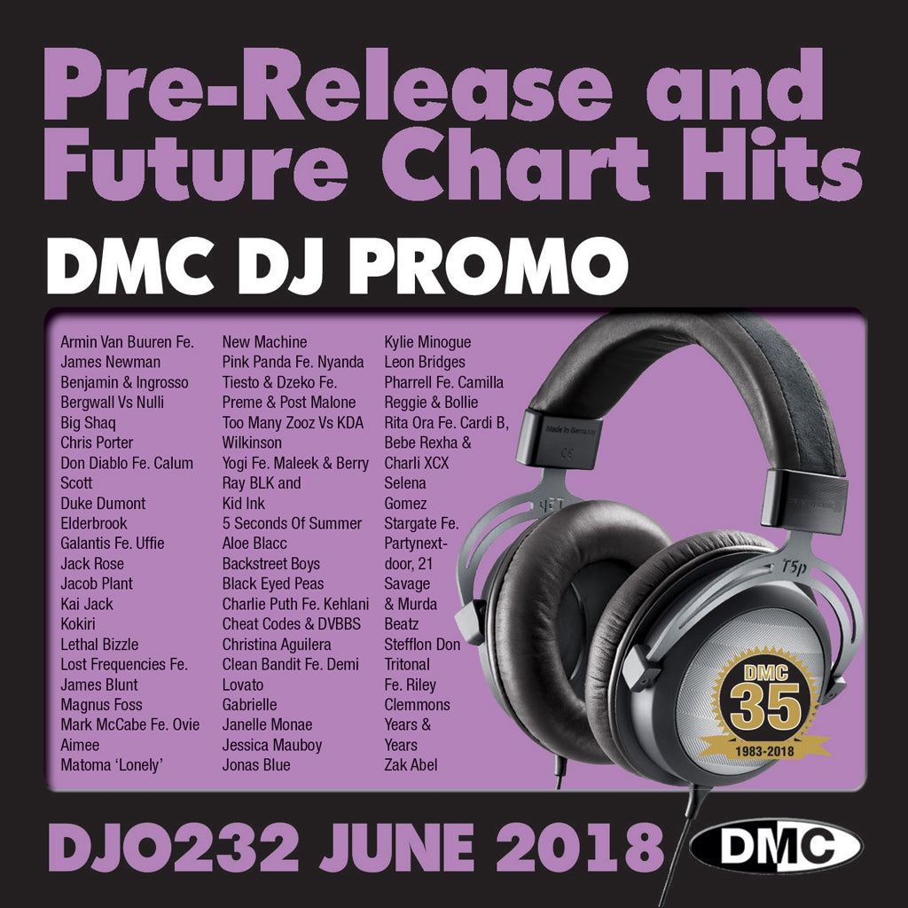 DMC DJ PROMO  232  - Double CD - JUNE 2018