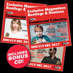 DMC COMMERCIAL COLLECTION 419 - Exclusive Megamixes, Bootlegs & Remixes for DJs - DECEMBER 2017 - Triple CD