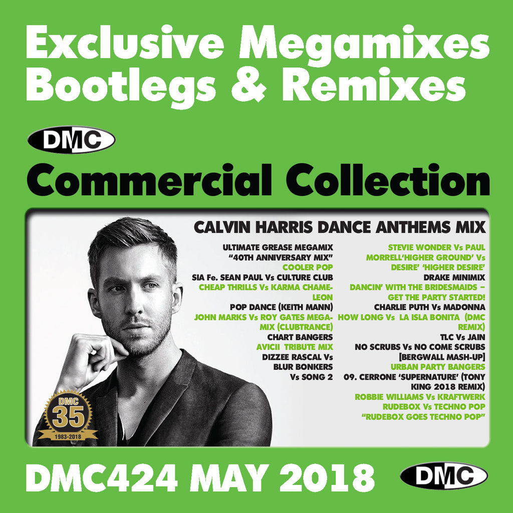 DMC COMMERCIAL COLLECTION 424 EXCLUSIVE... MEGAMIXES  REMIXES TWO TRACKERS - MAY 2018