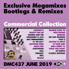DMC COMMERCIAL COLLECTION 437 -  Exclusive Megamixes, Remixes & Two Trackers - TRIPLE CD - June 2019 release