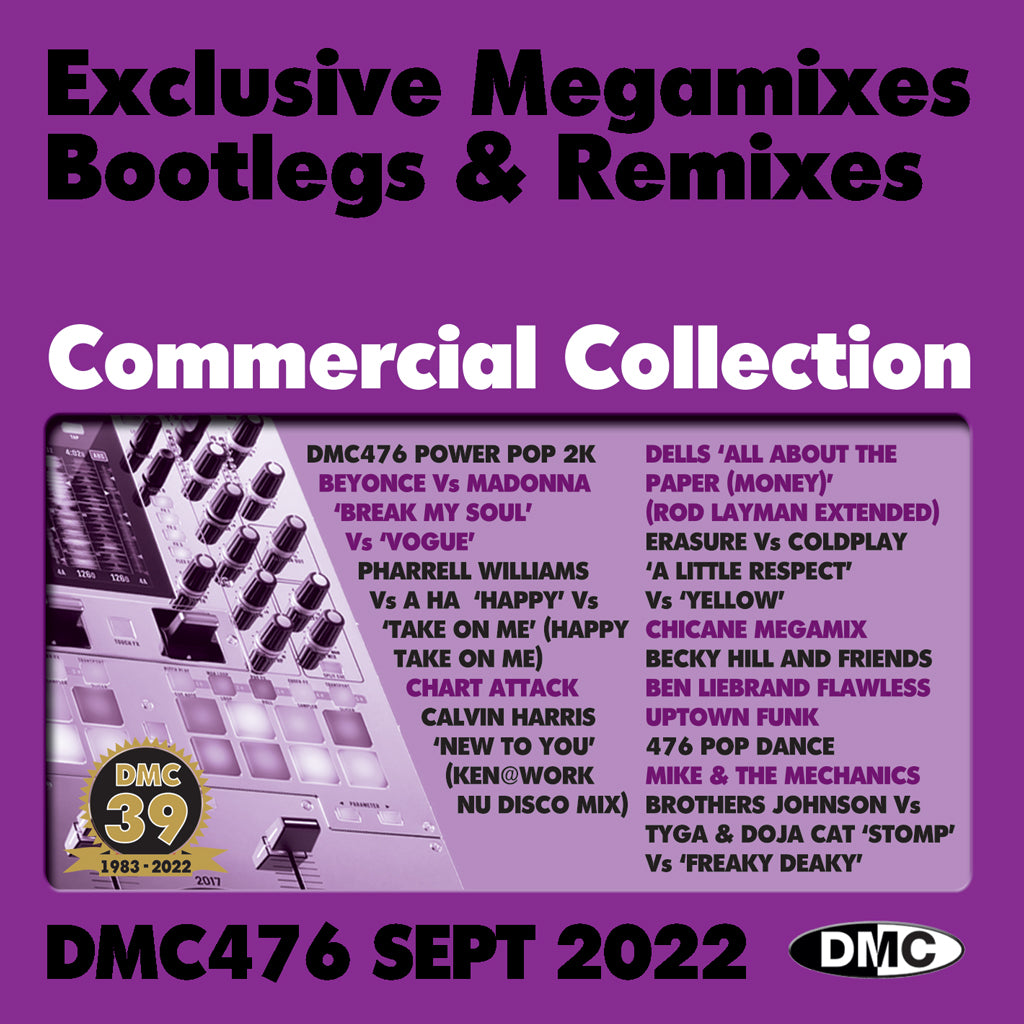 DMC COMMERCIAL COLLECTION 476  (2CD) - September 2022  release