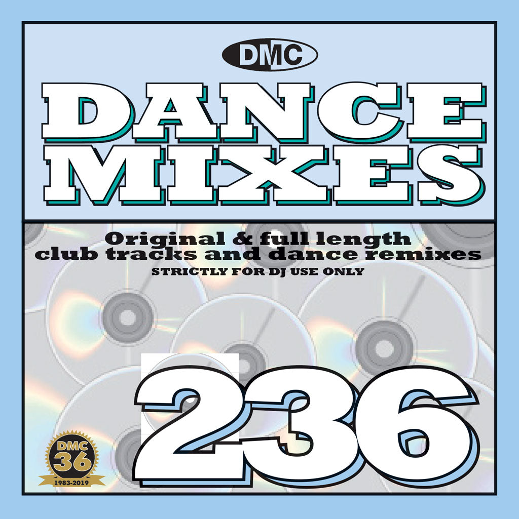 DMC DANCE MIXES 236 - Original & full length club tracks and dance remixes - August 2019 release