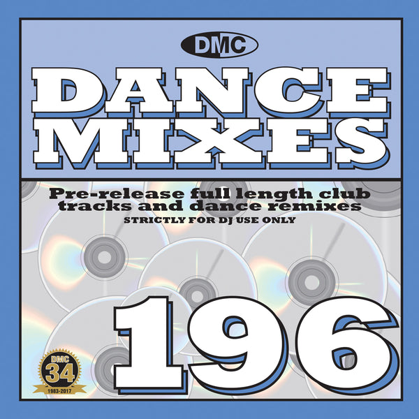 DMC DANCE MIXES 196  Full length club tracks and dance remixes for professional djs - November 2017 release