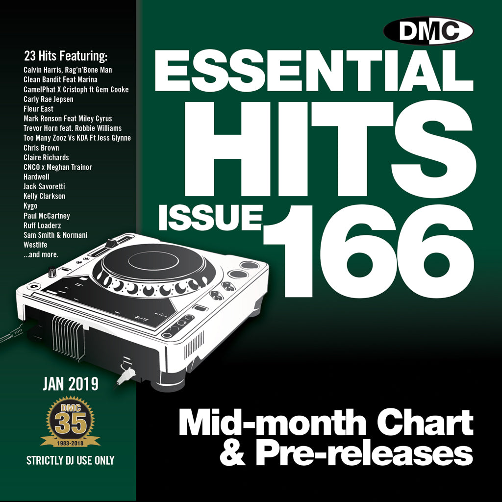 DMC Essential Hits 166 - mid January 2019 release