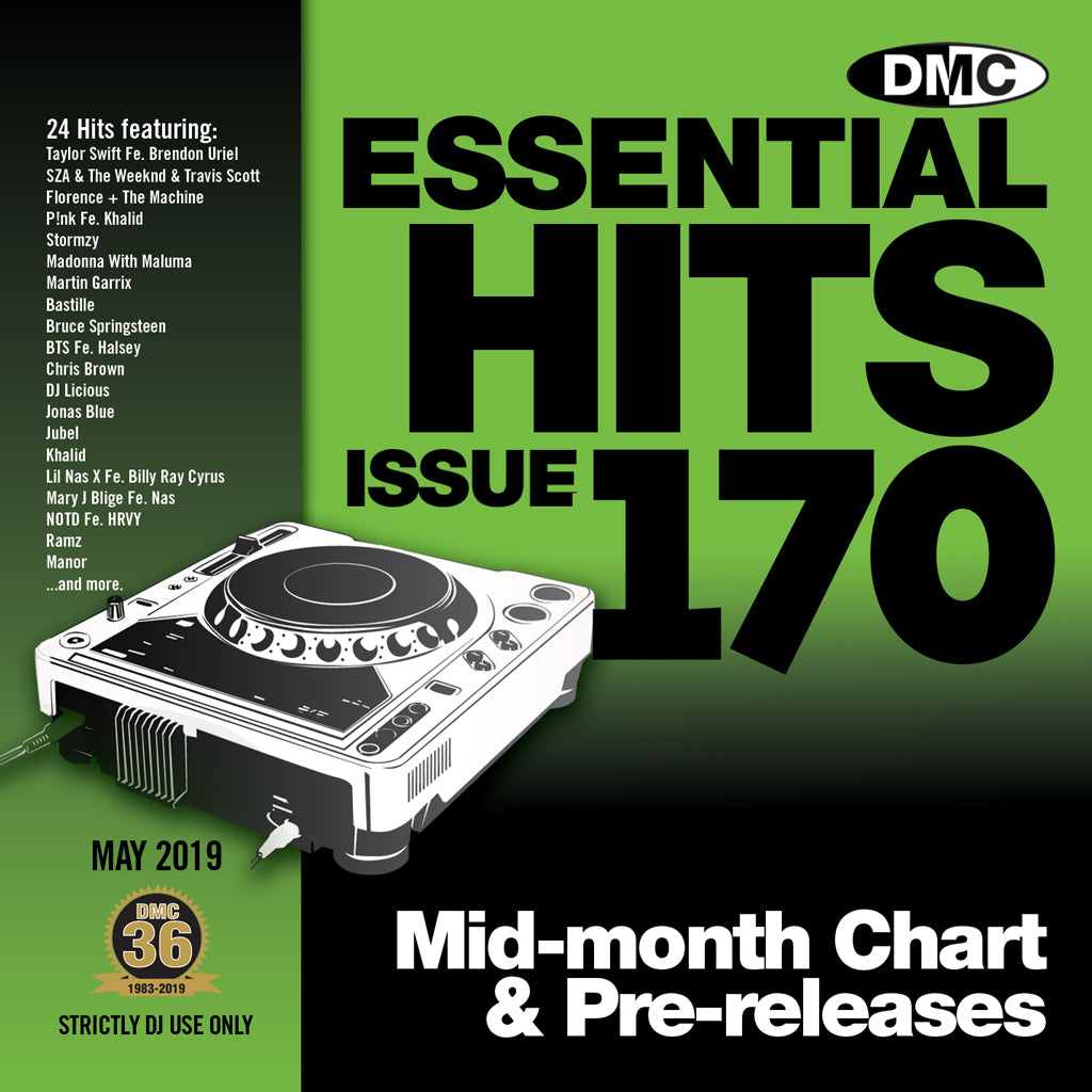 ESSENTIAL HITS 170 - (Unmixed) - Essential chart & pre-releases -   May 2019 release