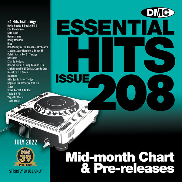 DMC ESSENTIAL HITS 208 - July 2022 release