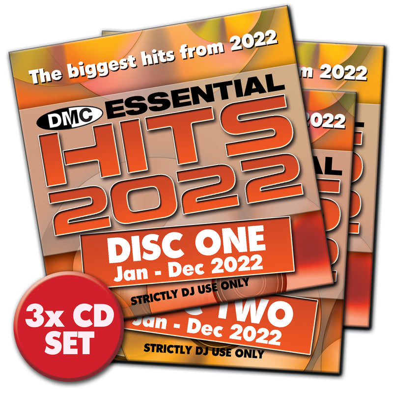 DMC ESSENTIAL HITS 2022 - 3 x CD edition - December 2022 new release - the  biggest hits from 2022