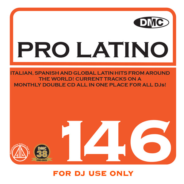 DMC PRO LATINO 146 - 2 x CD - Italian, Spanish and global Latin hits - June 2021 release