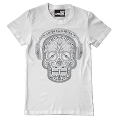 Skull & Phones DJ T-shirt - White