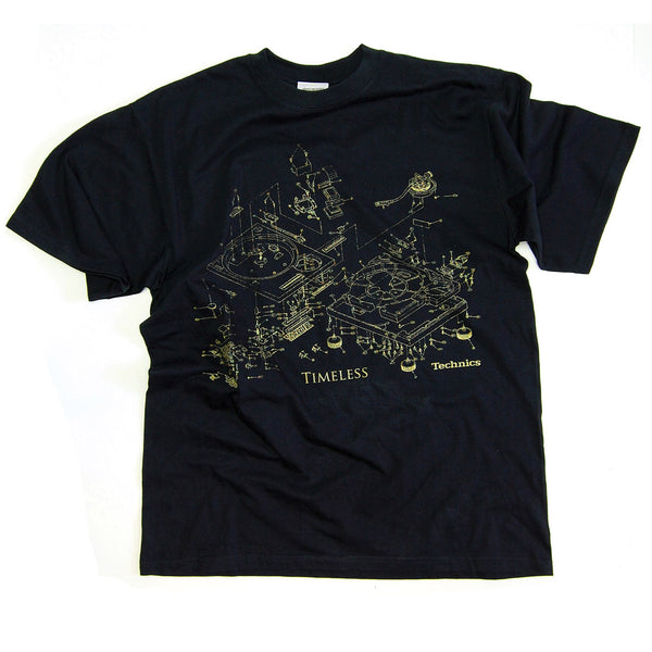 Technics Timeless T-shirt  -  available in black or grey