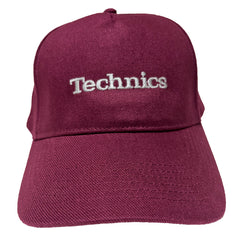 Technics Embroidered Cap (Burgundy)