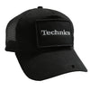 Technics Patch Snapback Trucker Cap - Black