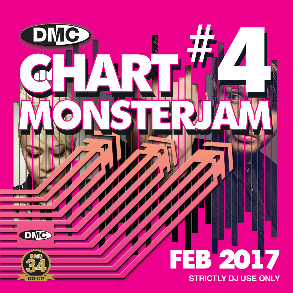 DMC CHARTS MONSTERJAM #4 -  A dj friendly mix of chart hits to warm up and fill the dancefloor. - End February 2017 Release