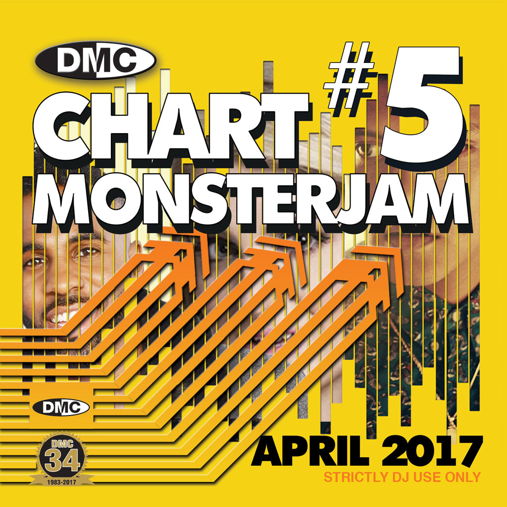 DMC CHARTS MONSTERJAM #5 -  A dj friendly mix of chart hits to warm up and fill the dancefloor. - April 2017 Release