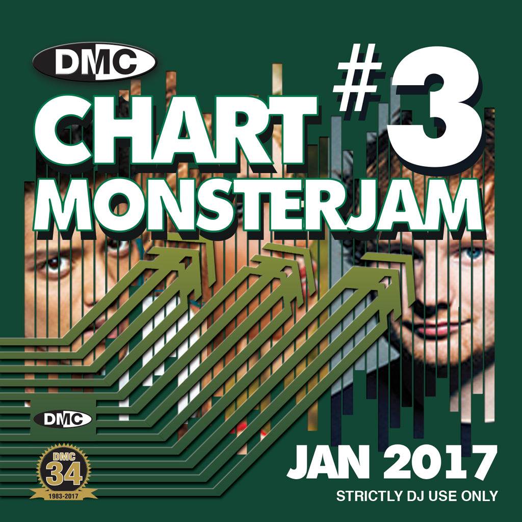 DMC CHARTS MONSTERJAM #3 -  A dj friendly mix of chart hits to warm up and fill the dancefloor. - End January 2017 Release