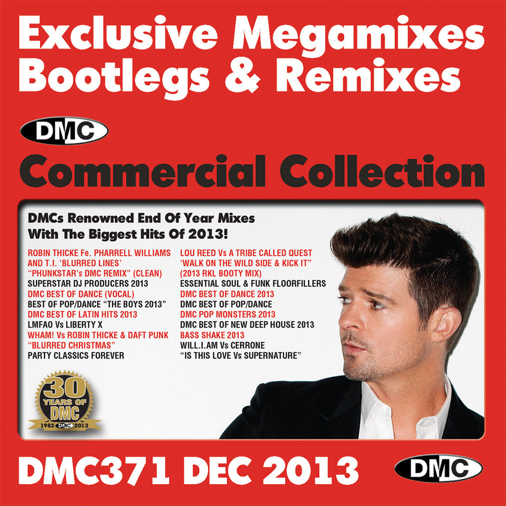 DMC COMMERCIAL COLLECTION 371 - NEW RELEASE- Best of the Year Mixes, Bootimixes and Remixes