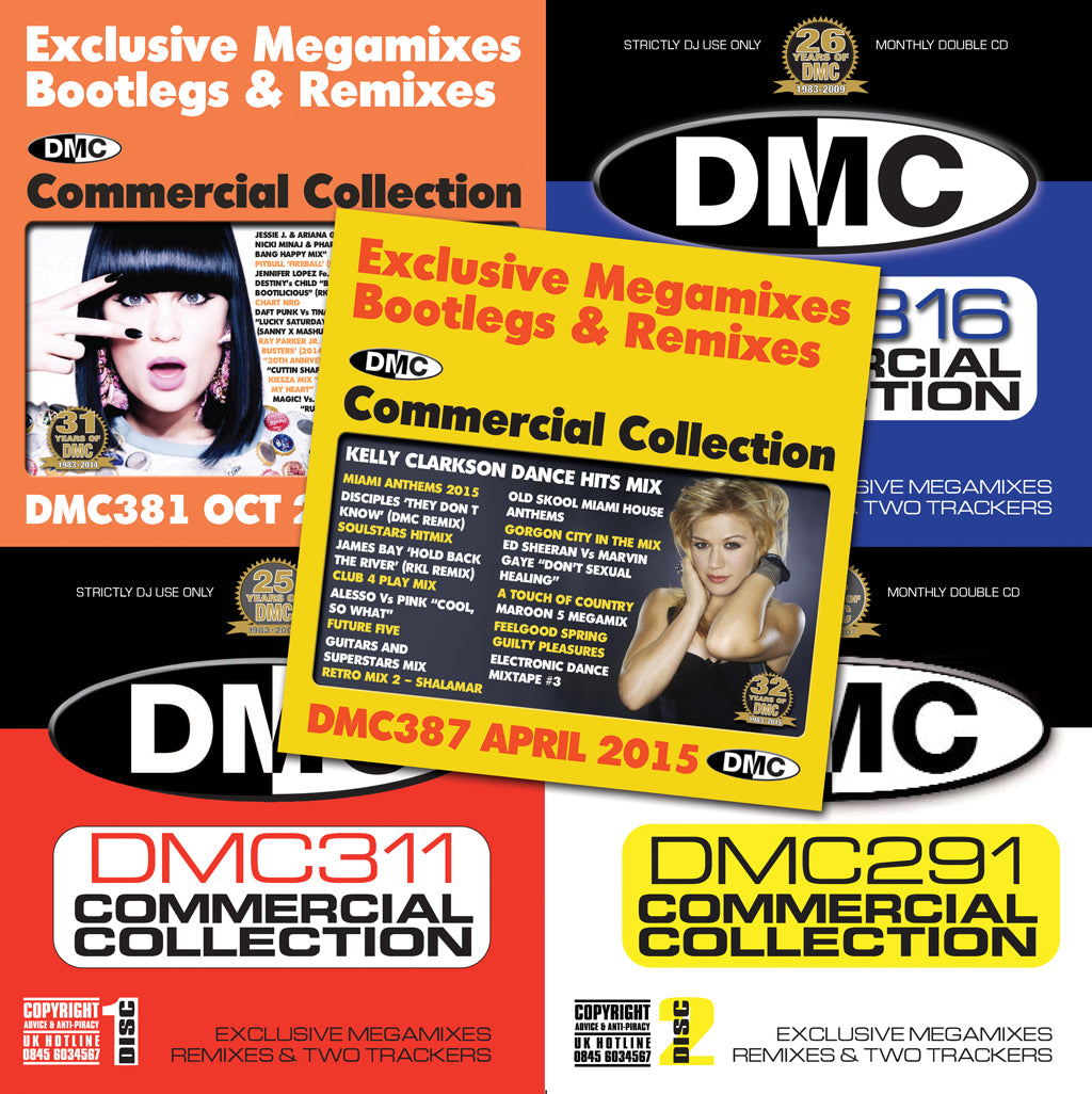 DMC COMMERCIAL COLLECTION OFFER  49 -  Ten CDs of exclusive megamixes bootlegs and remixes all for -
