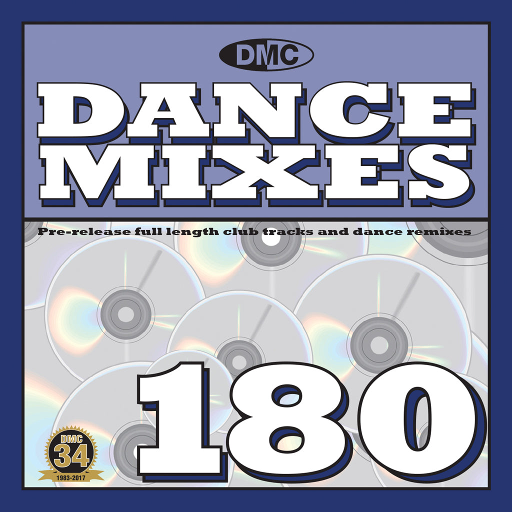 DMC DANCE MIXES 180 - Pre-release full length club tracks and dance remixes - Mid - March 2017 release