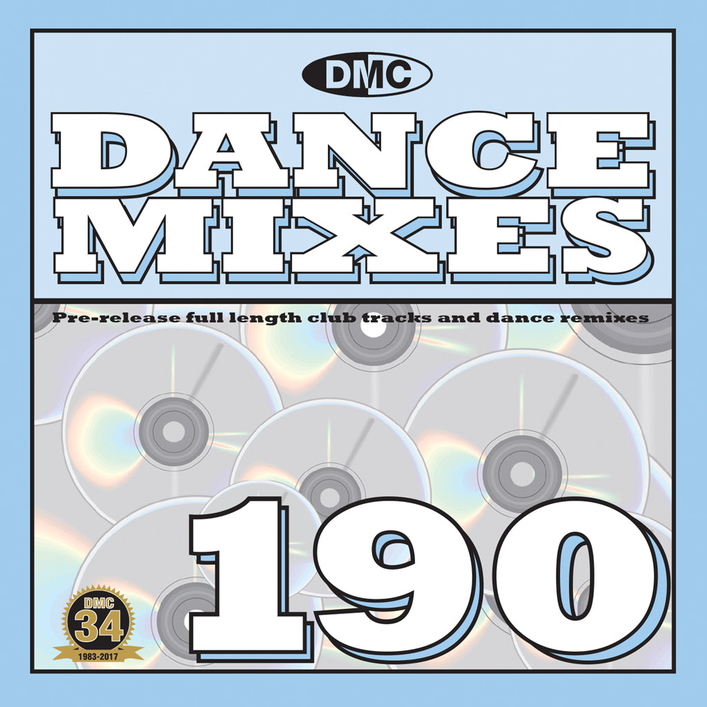 DMC DANCE MIXES 190 - Pre-release full length club tracks and dance remixes - mid - August 2017 release