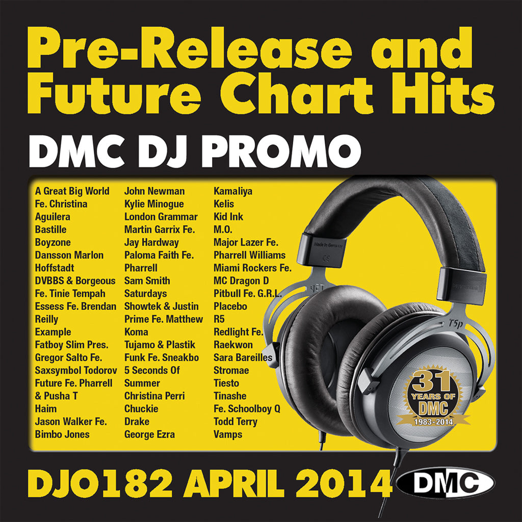 DMC DJ Promo 182 - April Issue of Pre- Release and Future Chart Hits