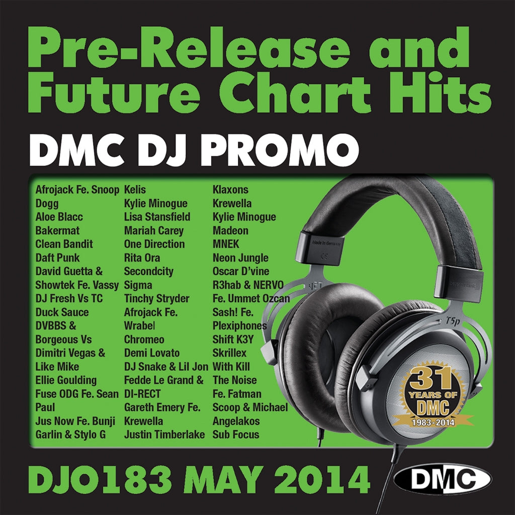 DMC DJ Promo 183 - Double CD - May issue of pre-releases and future chart hits - New Release