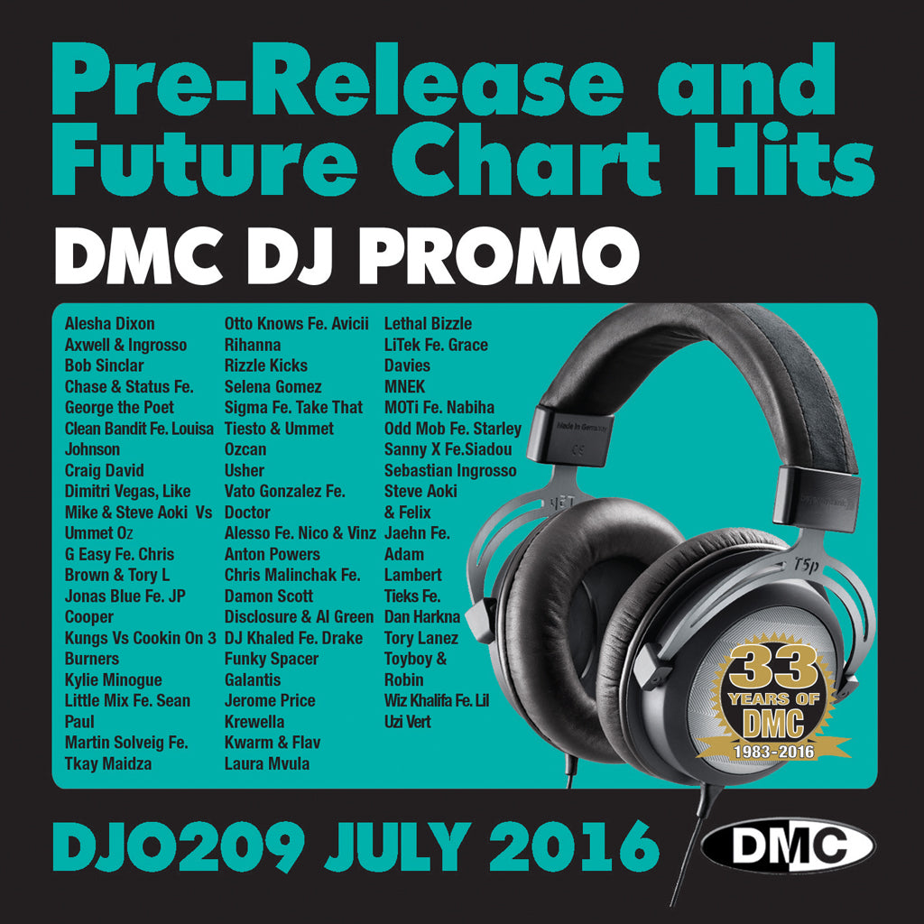 DJ PROMO 209  - JULY 2016 RELEASE - Pre-release and future chart hits!