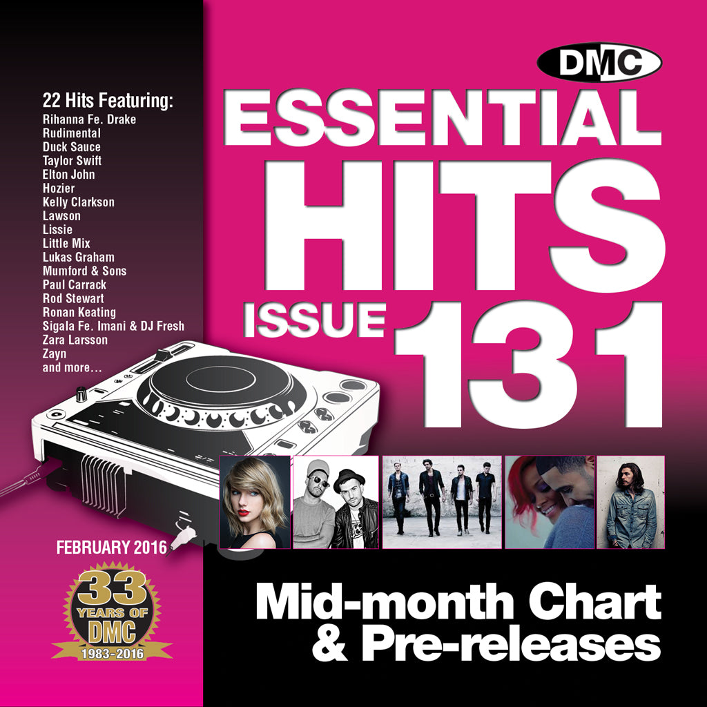 DMC ESSENTIAL HITS 131 - Mid February 2016 release