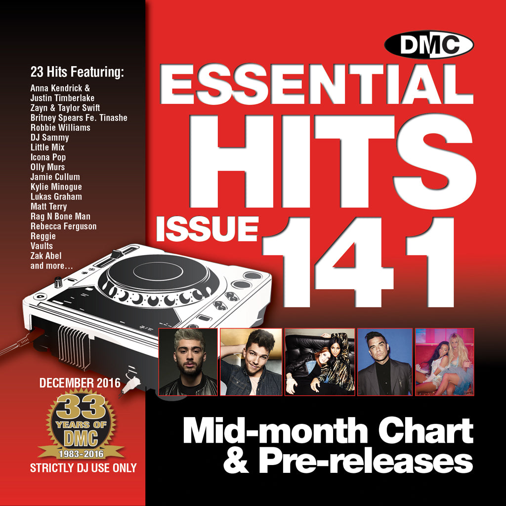 DMC Essential Hits 141 - Mid December 2016 release