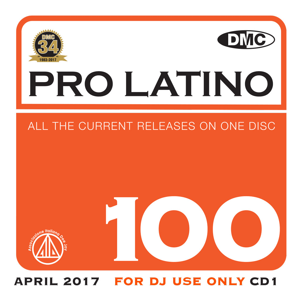 DMC Pro Latino 100 - free extra bonus cd - May 2017 release 