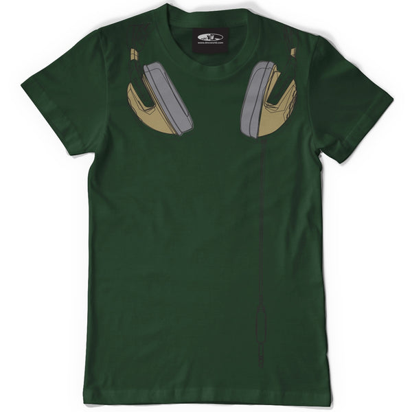 Technics Headphones T-shirt - Green