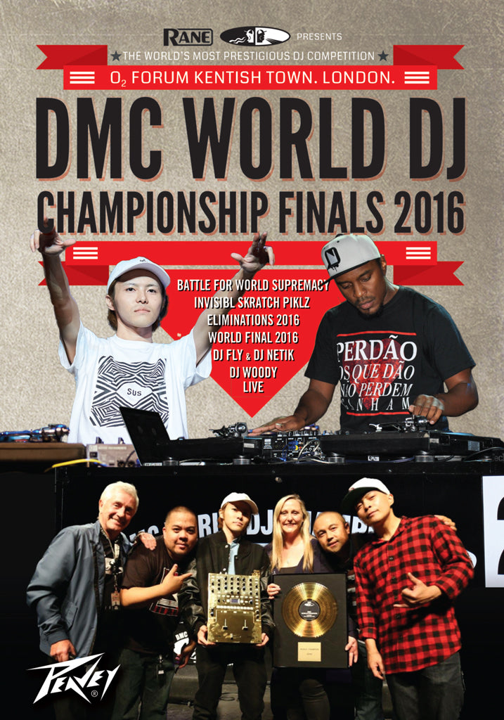 DMC 2016 WORLD DJ CHAMPIONSHIPS DVD  Featuring : DMC WORLD DJ FINAL / WORLD ELIMINATIONS / BATTLE FOR WORLD SUPREMACY / INVI